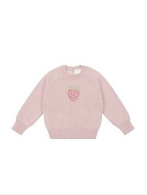 Jamie Kay Strawberry Knit Sweater 2y